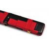 Peradon Red & Black Patch 3/4 Real Leather Cue Case